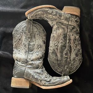 Corral Vintage Black Cowboy Boots